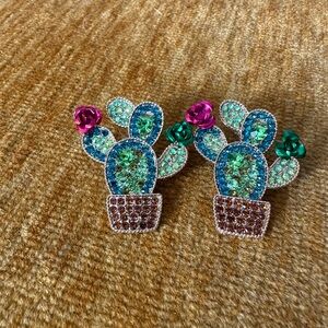Cactus Beaded Earrings